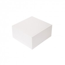 Cajas Pastelería Cuadradas Sin Ventana Blanca 24 x 24 x 12 cm (Pack 50 Uds.)