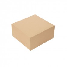 Cajas Pastelería Cuadradas Sin Ventana Kraft 24 x 24 x 12 cm (Pack 50 Uds.)