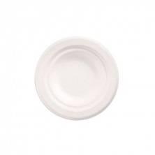 Plato Redondo Bionic Blanco 9,5 x 1,5 cm. (Pack 50 Uds.)