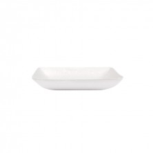 Plato Cuadrado Blanco Bionic 6,5 x 6,5 x 1,2 cm. (Pack 50 Uds.)