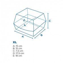 Conchas Hamburguesas Negro XL 17,5 x 18 x 7,5 cm. (Pack 50 Uds.) García de Pou - La Casa de Vesta