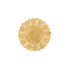 Rodales Metalizados Oro Celulosa Y Aluminio 24 cm diámetro (Caja 100 Uds) García de Pou - La Casa de Vesta