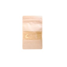 Bolsas Autocierre Kraft Con Ventana 16 + 4 x 27 cm. (Pack 50 Uds.) García de Pou - La Casa de Vesta