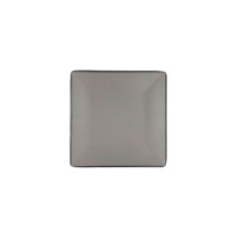 Plato Cuadrado Gio Gris 21,5 x 21,5 cm. BIDASOA - La Casa de Vesta