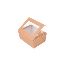 Caja Con Ventana Kraft 8,5 x 12 x 5,5 cm. (Pack 50 Uds.) García de Pou - La Casa de Vesta