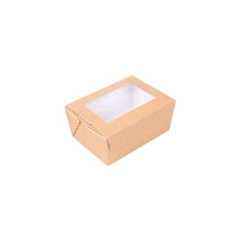 Caja Con Ventana Kraft 8,5 x 12 x 5,5 cm. (Pack 50 Uds.) García de Pou - La Casa de Vesta