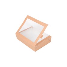 Caja Con Ventana Kraft 19,8 x 14 x 4,8 cm. (Pack 25 Uds.) García de Pou - La Casa de Vesta
