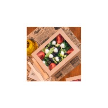 Caja Con Ventana Kraft 19,8 x 14 x 6,4 cm. (Pack 50 Uds.) García de Pou - La Casa de Vesta