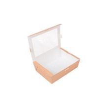 Caja Con Ventana Kraft 19,8 x 14 x 6,4 cm. (Pack 50 Uds.) García de Pou - La Casa de Vesta