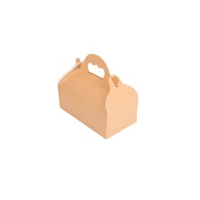 Cajas Pastelería Con Asas Kraft 10 x 18 x 7 cm. (Pack 50 Uds.) García de Pou - La Casa de Vesta