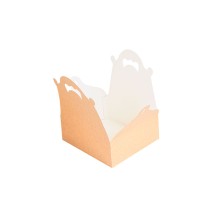 Cajas Pastelería Con Asas Kraft 16 x 18 x 7 cm. (Pack 50 Uds.) García de Pou - La Casa de Vesta