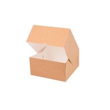 Cajas Pastelería Sin Ventana Kraft 16 x 16 x 8 cm. (Pack 50 Uds.) García de Pou - La Casa de Vesta