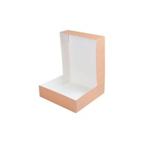 Cajas Pastelería Sin Ventana Kraft 30 x 30 x 8 cm. (Pack 50 Uds.) García de Pou - La Casa de Vesta