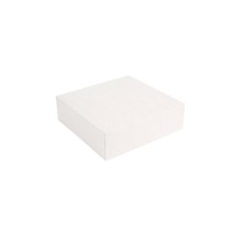 Cajas Pastelería Sin Ventana Blanca 30 x 30 x 8 cm. (Pack 50 Uds.) García de Pou - La Casa de Vesta