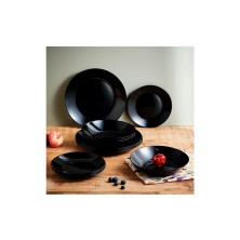 Vajilla Zelie Black 12 Piezas. Arcopal - La Casa de Vesta