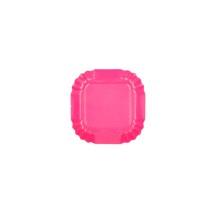 Mini Bandeja Cuadrada Fucsia 5,5 x 5,5 cm. (Pack 100 Uds.) García de Pou - La Casa de Vesta