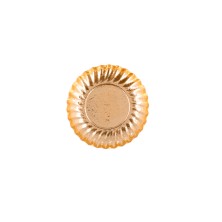 Mini Bandeja Redonda Dorada 9 cm de diámetro. (Pack 100 Uds.) García de Pou - La Casa de Vesta