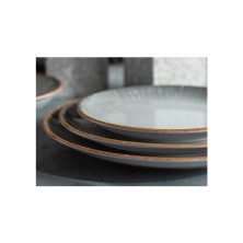 Fuente Oval Grietas Gris 38 cm. (Caja 6 Uds.) Lubiana - La Casa de Vesta