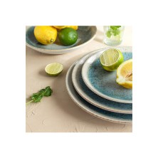 Fuente Oval Turquesa Óxido 28 cm. (Caja 6 Uds.) Lubiana - La Casa de Vesta