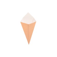 Cucurucho Para Fritos Kraft 15,7 x 26,8 cm. 250 G (Pack 200 Uds.) García de Pou - La Casa de Vesta