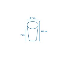 Vaso Para Fritos Abierto Parole 7 x 10,5 cm. (Pack 100 Uds.) García de Pou - La Casa de Vesta