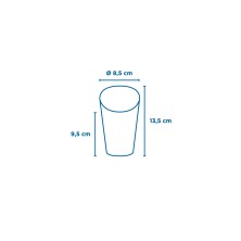 Vaso Para Fritos Abierto Kraft 8,5 x 13,5 cm. (Pack 50 Uds.) García de Pou - La Casa de Vesta