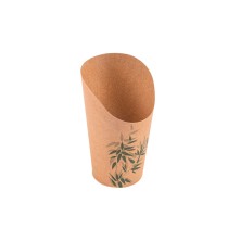 Vaso Para Fritos Abierto Feel Green 8,5 x 13,5 cm. (Pack 50 Uds.) García de Pou - La Casa de Vesta