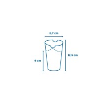 Vaso Para Fritos Cerrado Feel Green 6,7 x 12,5 cm. (Pack 100 Uds.) García de Pou - La Casa de Vesta