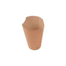 Vaso Para Fritos Cerrado Kraft 8,5 x 14 cm. (Pack 50 Uds.) García de Pou - La Casa de Vesta
