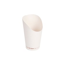 Vaso Para Fritos Abierto Blanco 8,5 x 13,5 cm. (Pack 50 Uds.) García de Pou - La Casa de Vesta