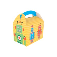 Caja Menú Infantil Robot 15,5 x 10,5 x 17,5 cm. (Pack 50 Uds.) García de Pou - La Casa de Vesta