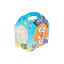 Caja Menú Infantil Circo 15,5 x 10,5 x 17,5 cm. (Pack 50 Uds.) García de Pou - La Casa de Vesta