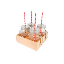 Set 4 Jarras Con Tapa de 45 cl Con Caja De Madera. García de Pou - La Casa de Vesta