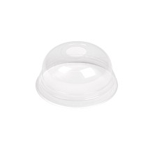 Tapa Cúpula Con Orificio Para Vaso Compostable 200 ml. (Pack 50 Uds.) García de Pou - La Casa de Vesta